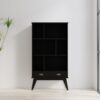 Draper - Mid Century Wide Bookcase And Storage Unit - Black - Image 12
