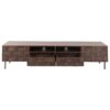 Mid Century TV Stand With 2 Drawers, Media Console Table For Tvs Up To 85'', Entertainment Center With Storage For Living Room - Dark Brown - Image 16