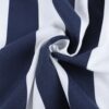 2 Piece High Back Chair Cushion Set Tufted Patio Or Rocking Chair Cushions For Garden Or Porch - Blue Stripe - Image 13