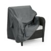 Shield - Outdoor Patio Club Chair Cover - Dark Gray - Image 5