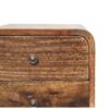Mini Curved ed Nightstand - Brown Gray - Image 4