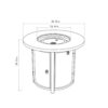 30" Propane Round Fire Table 40000Btu Propane Fire Pit Table - Black - Image 10