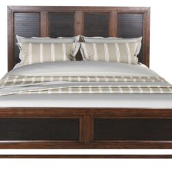 Branson - King Size Panel Bed, Two Tone - Brown