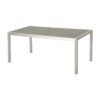 Coral Outdoor Aluminum Dining Table With Faux Wood Top - Gray - Image 2
