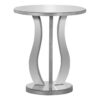 Accent Table, Side Mirror, Transitional - Silver - Image 3