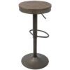 Dakota - Industrial Adjustable Barstool (Set of 2) - Antique / Brown - Image 5