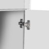 Tall Storage Cabinet With 8 Doors And 4 Shelves, Wall Storage Cabinet For Living Room, Kitchen, Office, Bedroom, Bathroom - White - Image 8