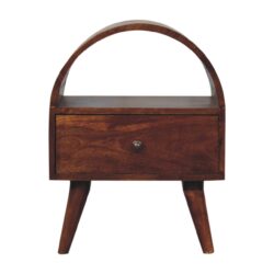 Dome Bedside Table - Brown