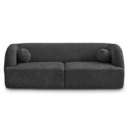 Anna - French Boucle Sofa - Dark Gray