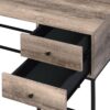 Desirre - Wirting Desk With USB Port - Oak - Image 5