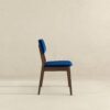 Carlos - Solid Back Side Chair (Set of 2) - Brown / Navy Blue - Image 4