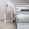 Autumn - Modern Night Stand With Charging Station With USB & Type-C, Drawer Slide Pre-Assembly, End Table With Drawers For Bedroom Living Room, Side Table For Bedroom - White Oak - Image 2