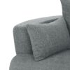 360° Swivel Chair Accent Barrel Chair Swivel Round Sofa Chair With 3 Removable Pillows For Living Room, Office And Hotel - Gray - Image 23