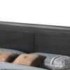 King Bed Panel Sleigh - Black - Image 2
