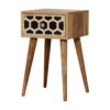 Inlay - Mini Bone Bedside Table - Brown Oak - Image 2