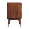 Avora - Brass Embossed 2 Drawer Nightstand - Brown / Golden - Image 8