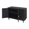 2 Door, 3 Drawer Cabinet, Suitable For Bedroom - Black - Image 14