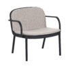 Luna - Outdoor Patio 3 Pieces Chat Set With Pp Frame And Cushions Includes 2 Club Chairs And 1 Loveseat - Beige / Black - Image 6