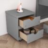 Versatile Full Bed With Trundle, Under Bed Storage Box And Nightstand - Gray - Image 6