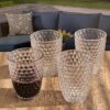 Leading Ware Diamond Cut Acrylic Glasses Drinking (Set of 4), Bpa Free, 12Oz - Clear - Image 3