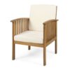 Casa - Acacia Club Chair Coastal Classic Outdoor Seating - Brown - Image 6
