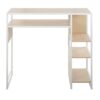 Display Farmhouse Bar Height Table With Storage Space - White / Natural - Image 5