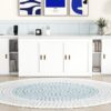 Queen Size Murphy Bed With Shelves, Cabinets And USB Ports - White - Image 15