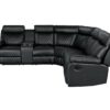 Home Theater Seating Manual Recliner With Cup Holder, Hide - Away Storage Reclining Sofa For Living Room, Home Theater - Black - Image 12