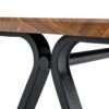 Herringbone Pattern Dining Table A Perfect Match For Modern Minimalist And Industrial Home Styles - Walnut - Image 15