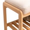 Shoe Bench, Beech Wood Storage Rack Organizer With High Rebound Sponge Cushion - Natural - Image 6