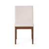 Contemporary Fabric Dining Chairs (Set of 2) - Light Beige / Walnut - Image 3