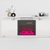 TV Cabinet, TV Unit With Fireplace, Have Heat And Flame Color Changes - White - Image 6