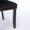 Nikki - Modern, High-End Tufted Solid Wood Contemporary Velvet Upholstered Dining Chair With Wood Legs Nailhead Trim (Set of 2) - Black - Image 12