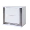 Moon - Smooth Nightstand With LED - White - Image 2