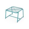 Outdoor Side Table With Mesh Design - Teal - Image 3