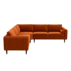 Amber - Corner Sectional Sofa - Orange