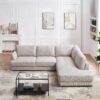 Glander - Cozy Sectional Sofa Right Facing - Cream - Image 6