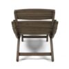 Lahaina - Wood Foldable Chaise Lounge Acacia Outdoor Relaxation Chair - Gray - Image 10