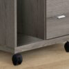 Office, File Cabinet, Printer Cart, Rolling File Cabinet, Mobile, Storage, Contemporary & Modern - Taupe - Image 2