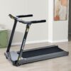 Folding Electric 3.5Hp Treadmill Medium Running Machine Motorised Gym 330Lb, Portable Compact Treadmill Foldable For Home Gym Fitness Workout Jogging Walking, Electric Motorized Power 14Km / H - Gray - Image 7