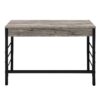 Disho - Weathered Writing Desk With USB - Oak - Image 3