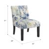 Verma - Floral Accent Chair - Blue - Image 7