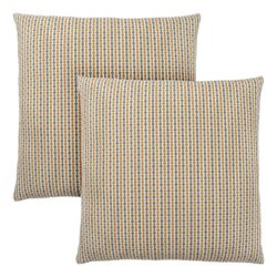 Pillows, Square, Insert Included, Decorative Throw, Hypoallergenic, Modern (Set of 2) - Gold