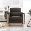 1 Seater Sofa For Living Room - Brown - Image 10