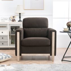 1 Seater Sofa For Living Room - Brown