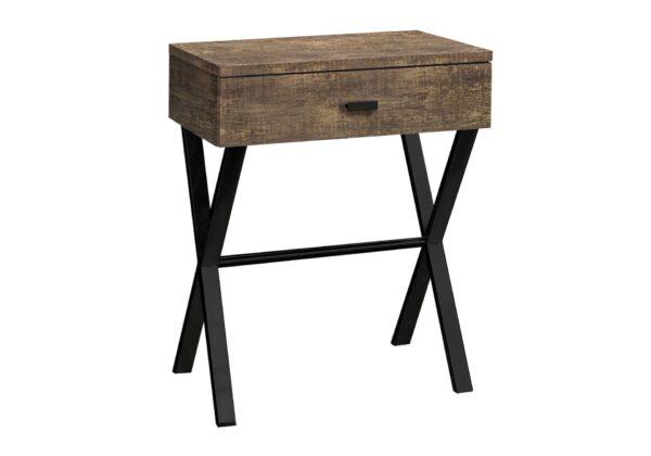 Accent Side Table, Storage Drawer, Contemporary & Modern - Brown