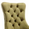 Nikki - Modern, High-End Tufted Solid Wood Contemporary Velvet Upholstered Dining Chair With Wood Legs Nailhead Trim (Set of 2) - Olive Green - Image 8