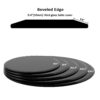 28" Round Tempered Glass Table Top Glass 2 / 5" Thick Beveled Polished Edge - Black - Image 9