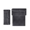 Queen Pull Out Sofa Bed, 3 In 1 Convertible Sleeper Sofa With Side Storage Multifunctional Velvet Loveseat Bed For Living Room - Gray - Image 13