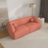 Anna - French Boucle Sofa - Pink - Image 11